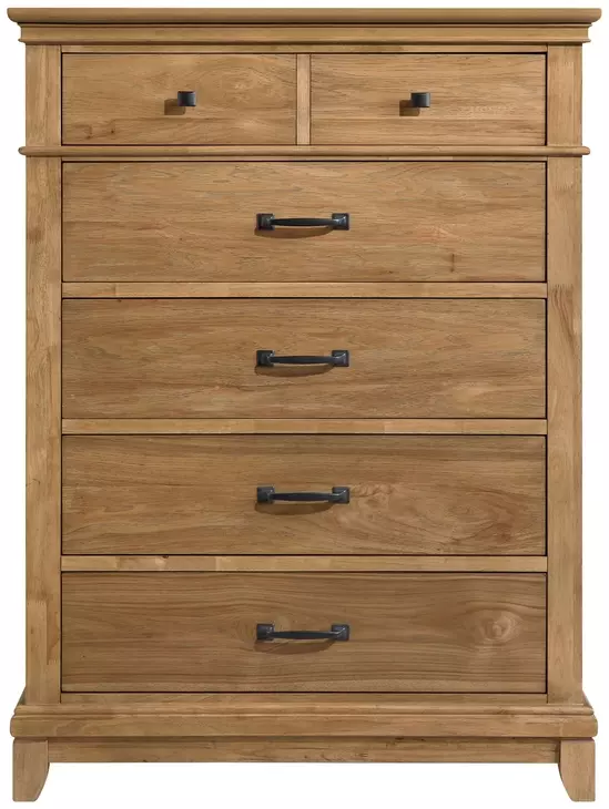 Sunstone Honey Brown 5 Drawer Chest