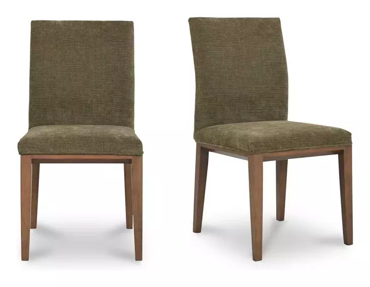 Frankie Olive Upholstered Dining Chair Set of 2