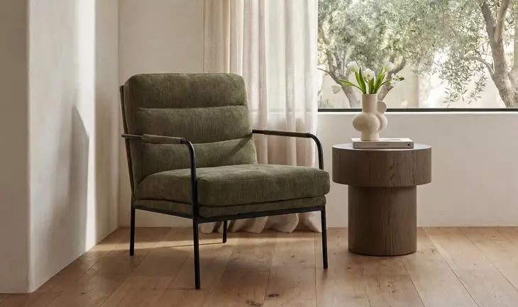 Verlaine Olive Upholstered Accent Chair