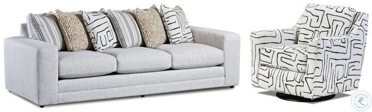 Durango Pewter Track Arms Living Room Set