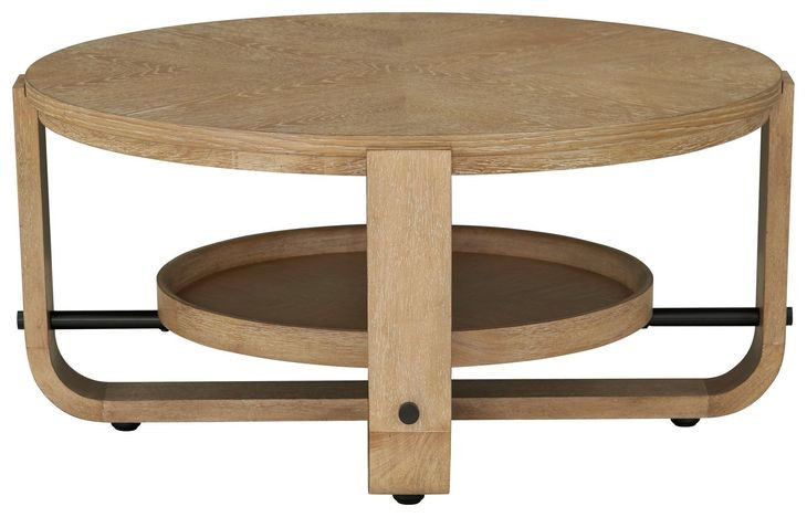 Escape Glazed Natural Oak Cocktail Table
