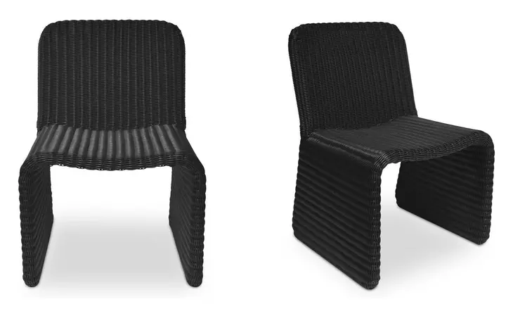 Ella Charcoal Outdoor Dining Chair Set of 2