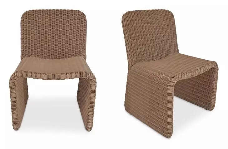 Ella Natural Outdoor Dining Chair Set of 2