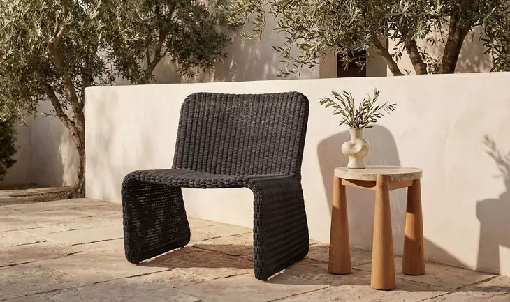 Ella Charcoal Outdoor Accent Chair
