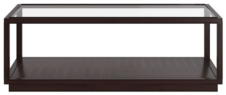 Glaze Cola Rectangular Glass Top Occassional Table Set