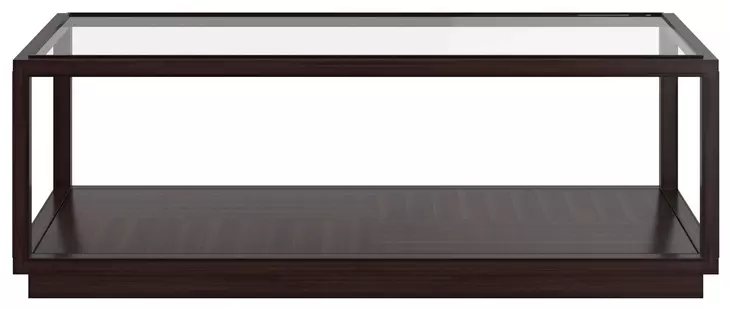 Glaze Cola Rectangular Glass Top Cocktail Table