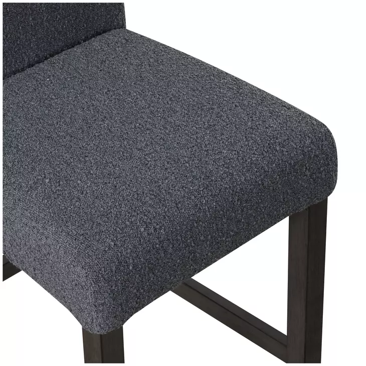 High Line Gray Upholstered Counter Height Chair Set of 2
