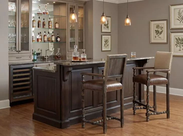 Comfort Anthracite Black upholstered Bar Stool