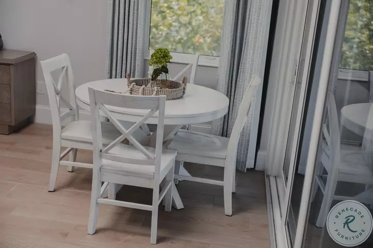 Bay Harbor Weathered White Dining Chair Set of 2