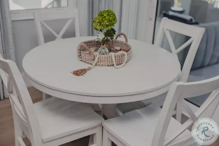 Bay Harbor Weathered White Dining Chair Set of 2