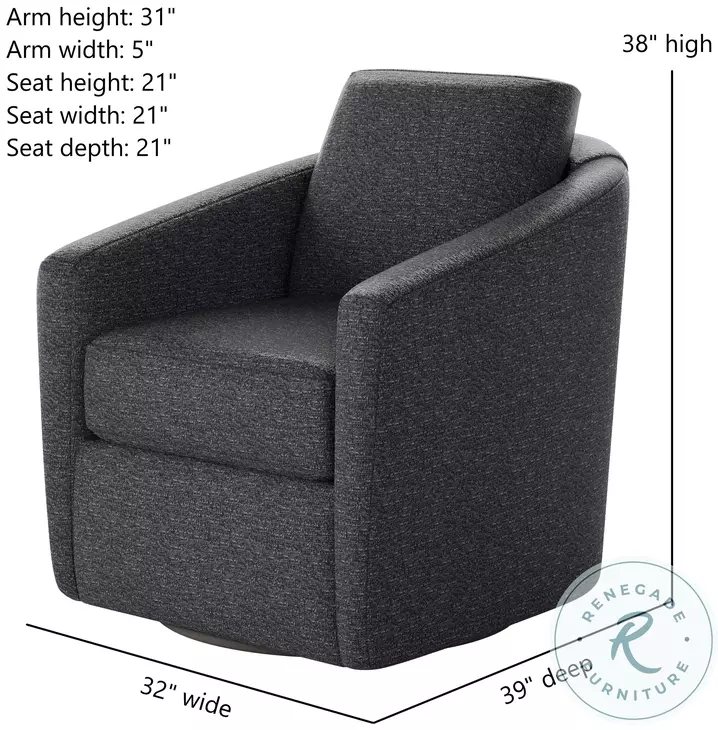 Daisey Wendover Navy Swivel Glider