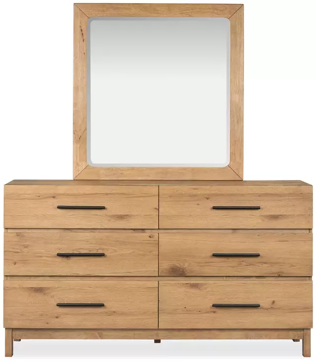 caramel brown dresser Davenport Rustic Double Drawer With Portrait Mirror antique wooden dresser
