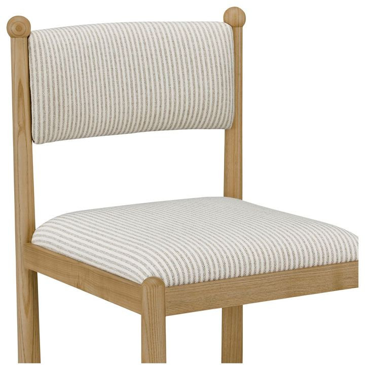 Villetta Gray and White Upholstered Dining Chair Set of 2