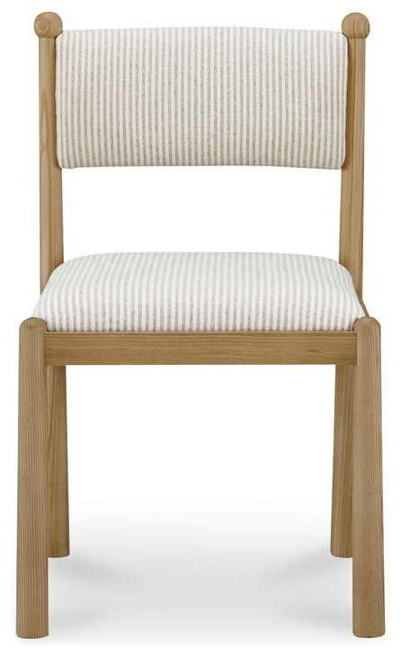 Villetta Gray and White Upholstered Dining Chair Set of 2