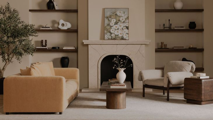 Cardero Beige Upholstered Lounge Chair