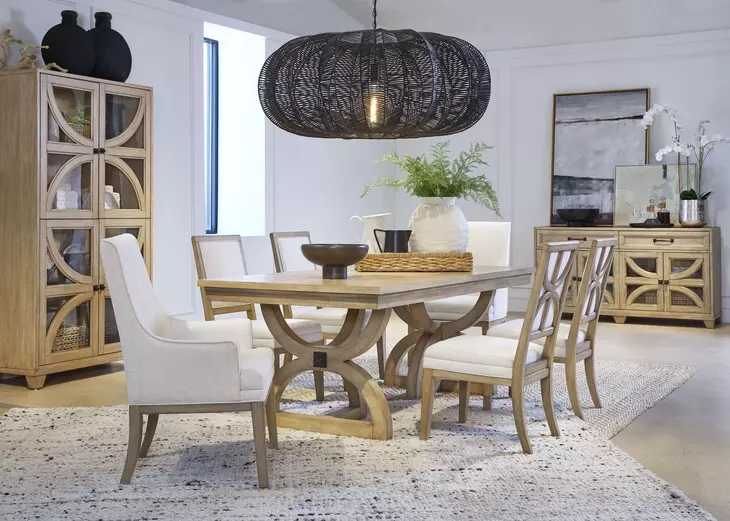 Coventry Honey Maple 108" Extendable Rectangular Dining Table