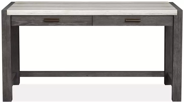 Plum Creek Ravenwood Black and White 60" Marble Top Writing Desk
