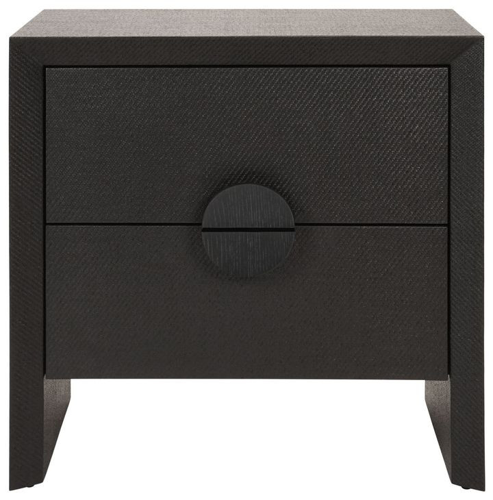 Ezra Black Rectangular Side Table