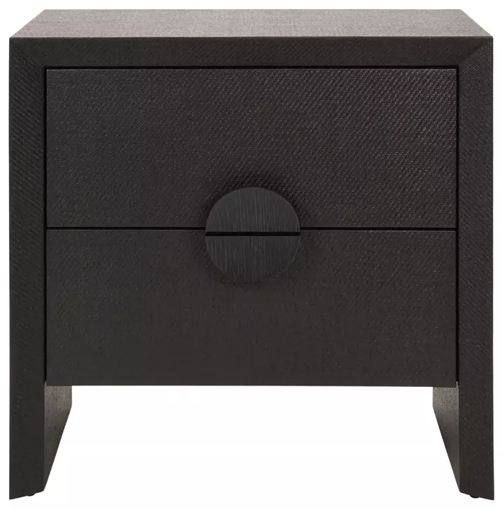 Ezra Black Rectangular Side Table