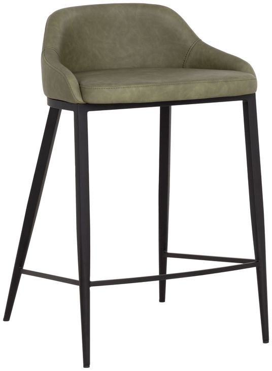 Glenwood Ivanhoe Pine Upholstered Counter Height Stool