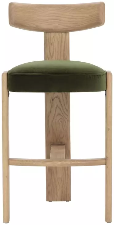 Briarstone Forest Green Upholstered Bar Stool