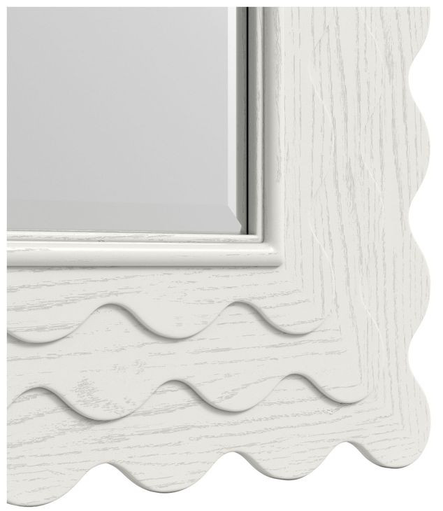 Haven Warm White Rectangle Mirror