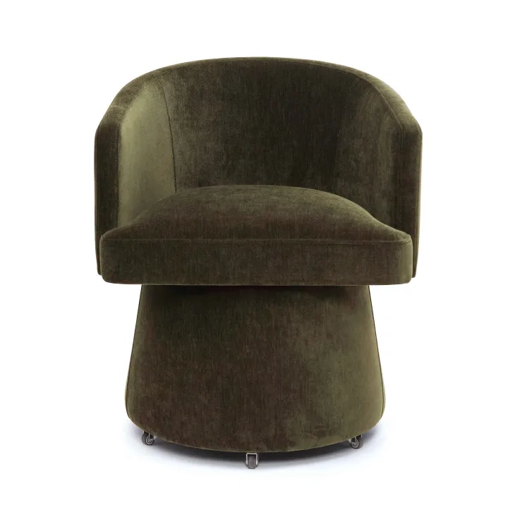 Kristen Olive Green Upholstered Desk Chair