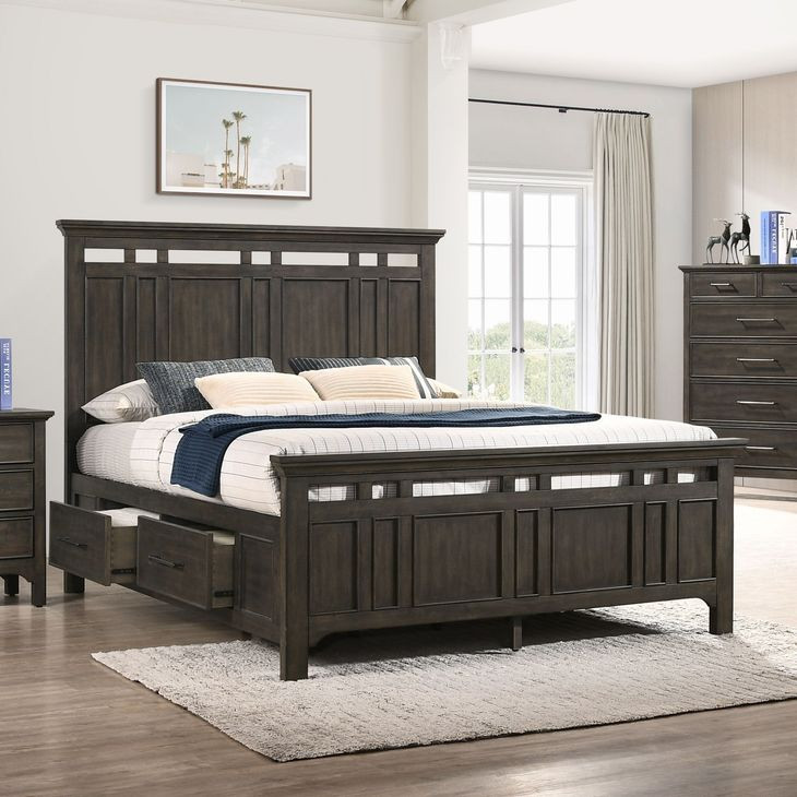Hawthorne Burnished Clay Storage Panel Bedroom Set