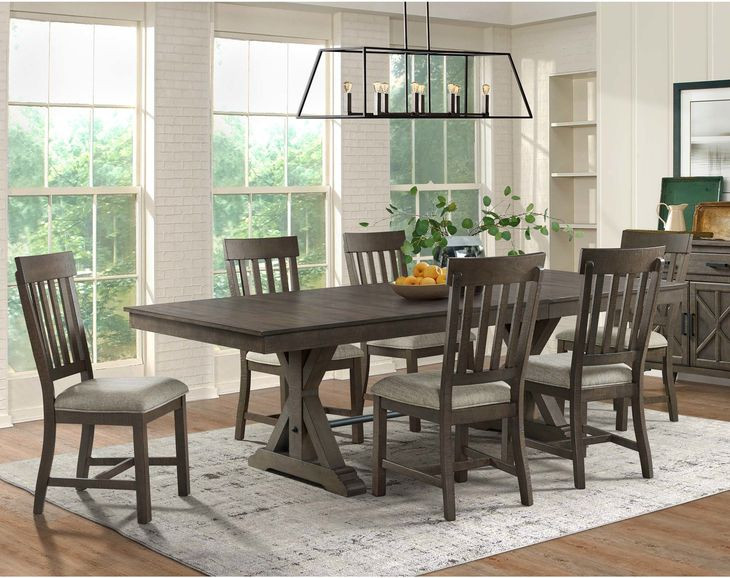 Sullivan Burnished Clay 104" Extendable Rectangular Dining Table