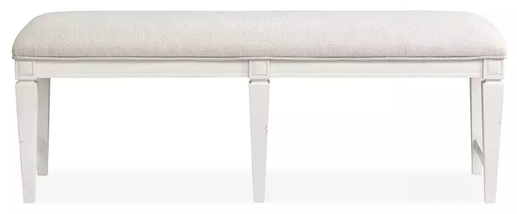 Willowbrook Beige Upholstered Bench