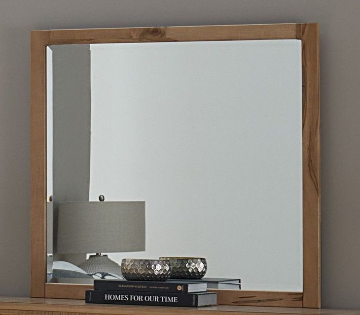 Nordhaven Brown Rectangular Dresser Landscape Mirror