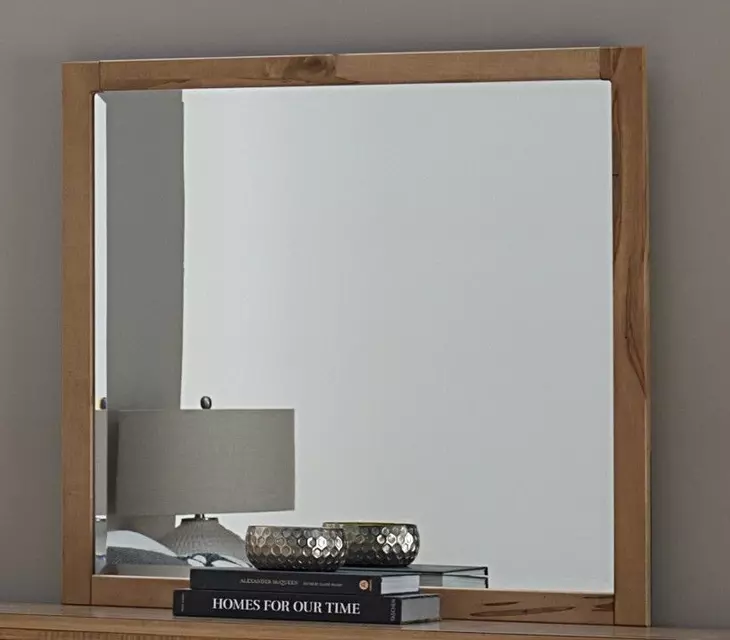 Nordhaven Brown Rectangular Dresser Landscape Mirror