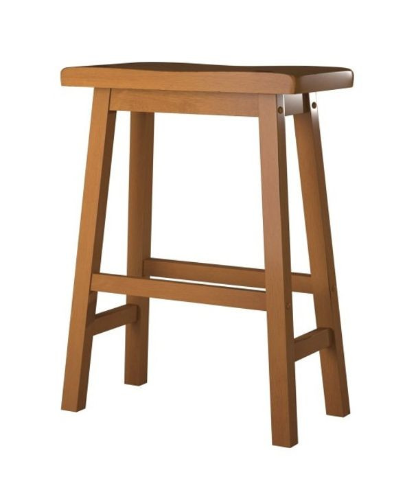 Saddleback Oak 24" Counter Height Stool Set of 2