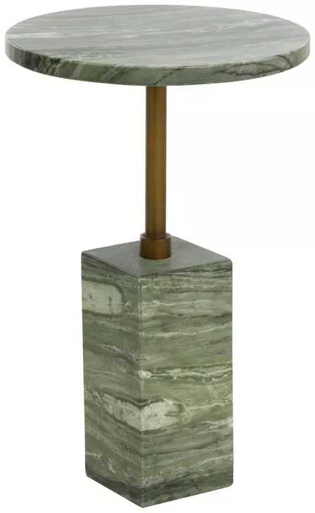 Zuri Sage Round Concrete Top Outdoor End Table