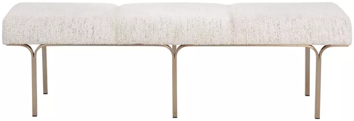 Nuvella Hailey Moon Upholstered 60" Accent Bench