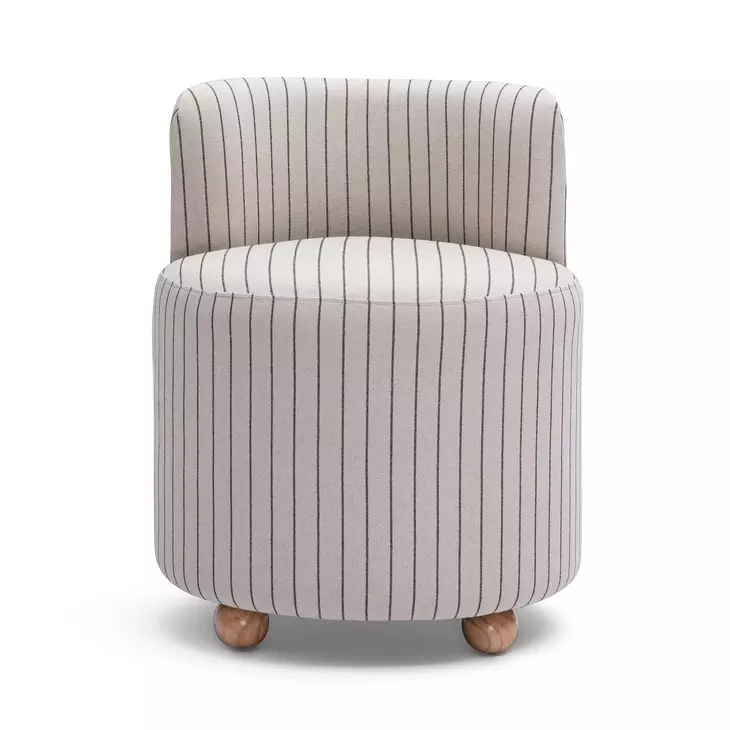 Hakuna Black and White Upholstered Desk Chair