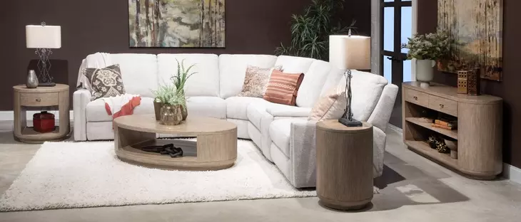 Westvale Chateau Brown Oval Sofa Table