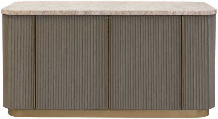 Cataldi Taupe 71" Kitchen Island
