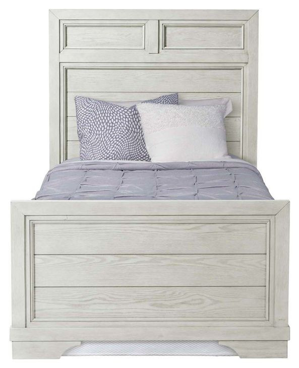 Foundry White Dove Twin Panel Bed