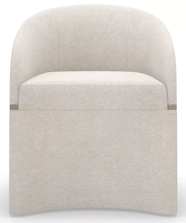 Daya Ivory Upholstered Arm Chair
