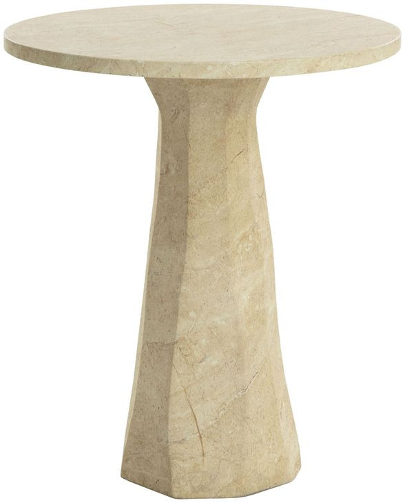Kliff Natural 34" Round Concrete Top Outdoor Bar Table
