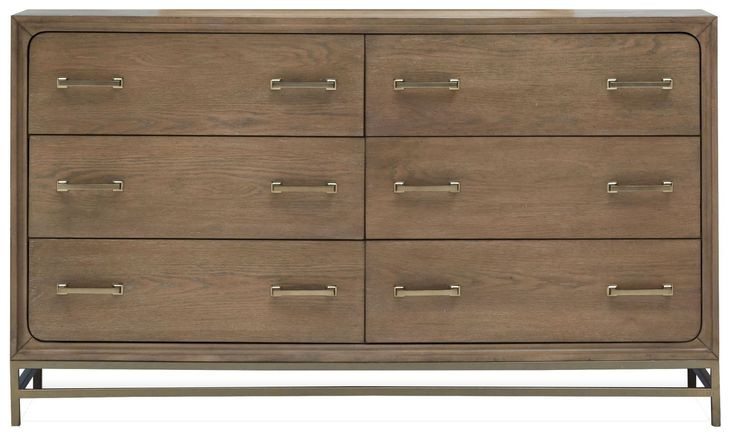 Lindon Belgian Wheat and Coffee Bean 6 Drawer Dresser