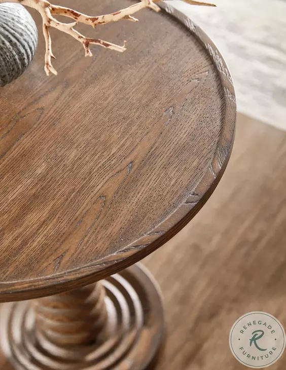 Mercantile Natural Spindle Accent Table