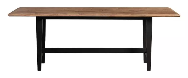 Austin Natural Mango and Black Rectangular Dining Room Set