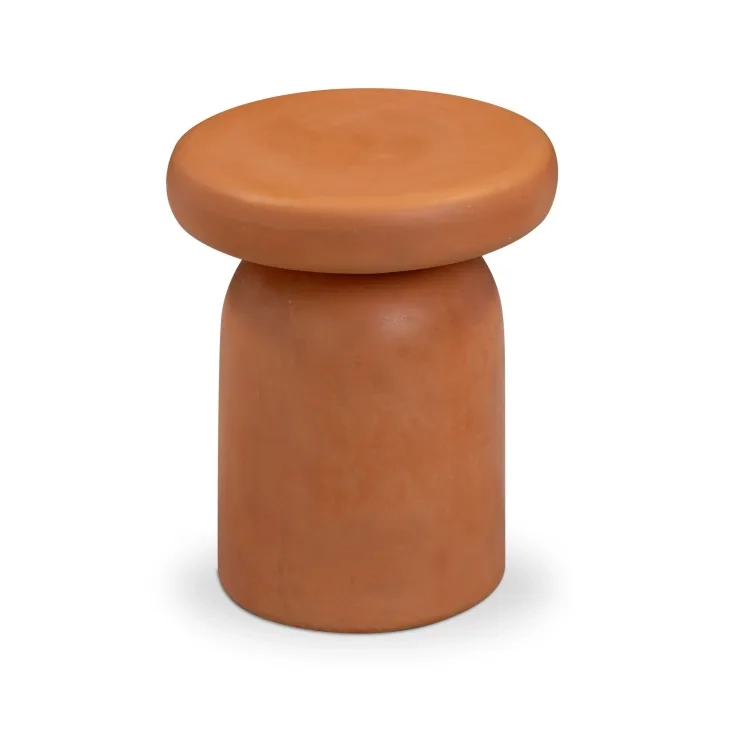 Lydia Orange Outdoor Round Side Table