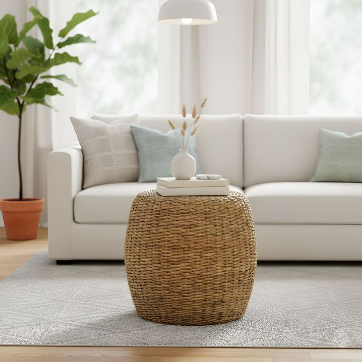 Banyan Natural Round End Table