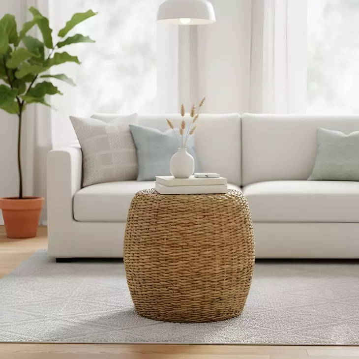 Banyan Natural Round End Table