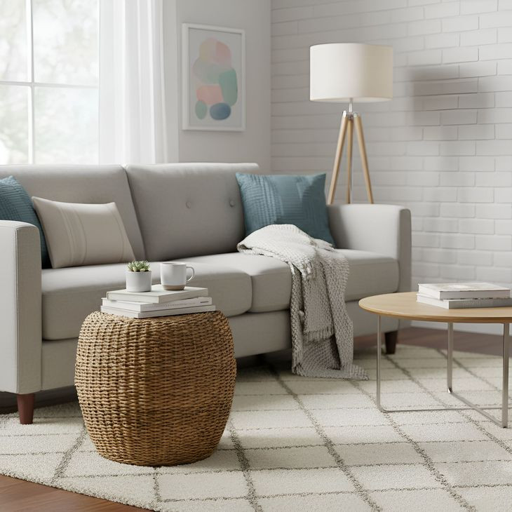 Banyan Natural Round End Table