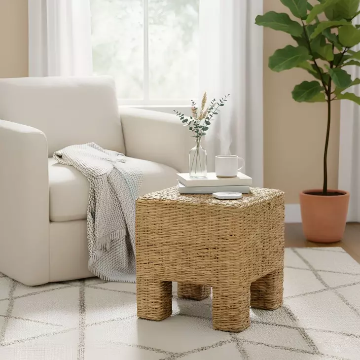 Makai Natural Square End Table