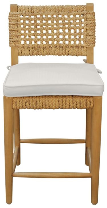 Ashbury Natural Upholstered Counter Height Stool Set of 2